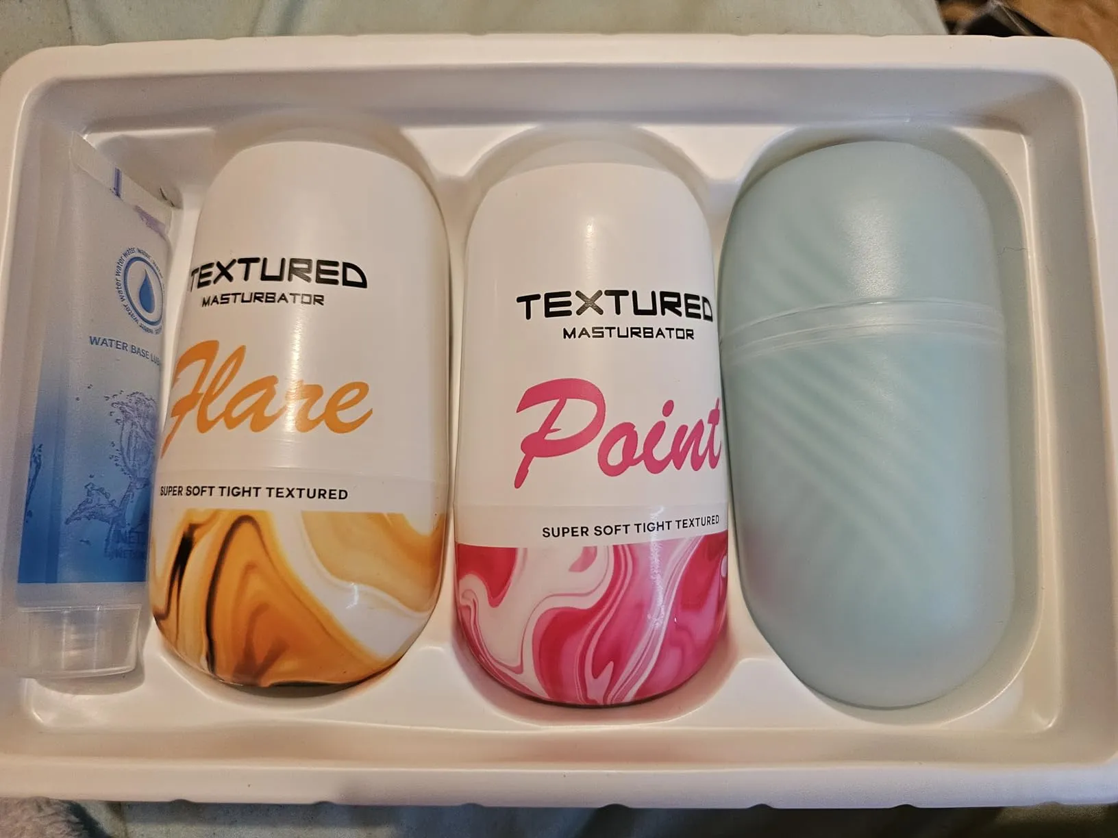 3 Penis Training Egg Set Ultra Soft Stretchy 3D Textured Stroker