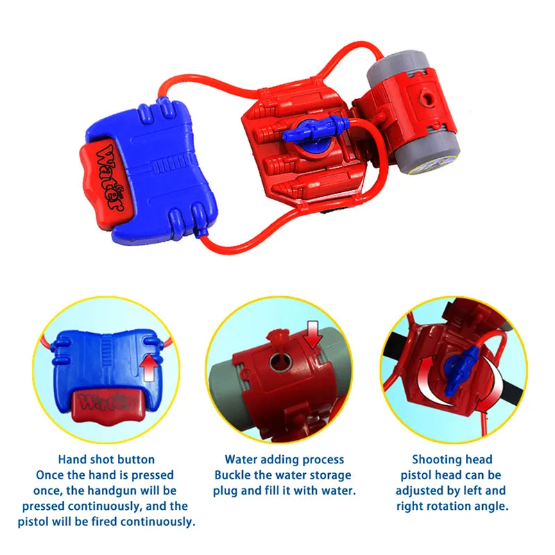 Children's Outdoor Play Water Toy Spray Wrist Hand-held Water Gun