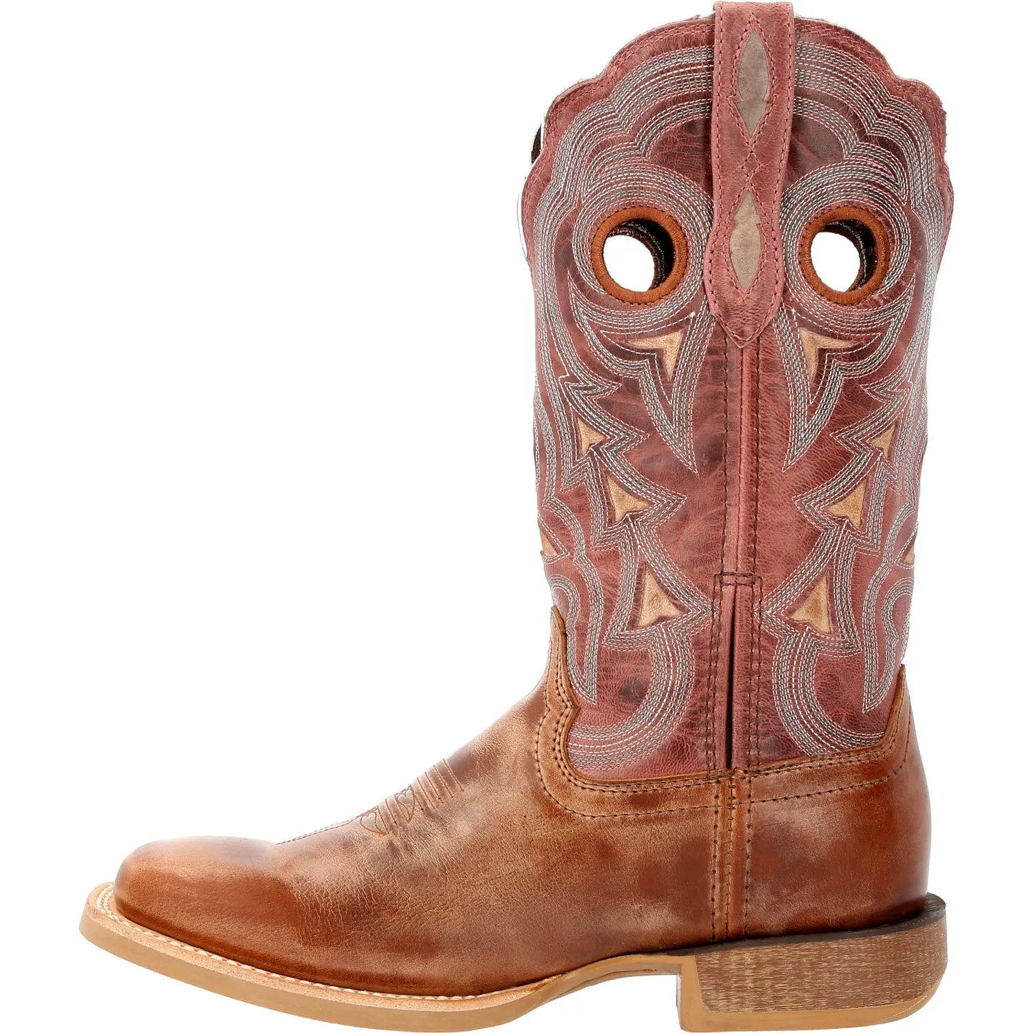 Durango Womens Lady Rebel Pro Dusty/Sky Blue Leather Cowboy Boots