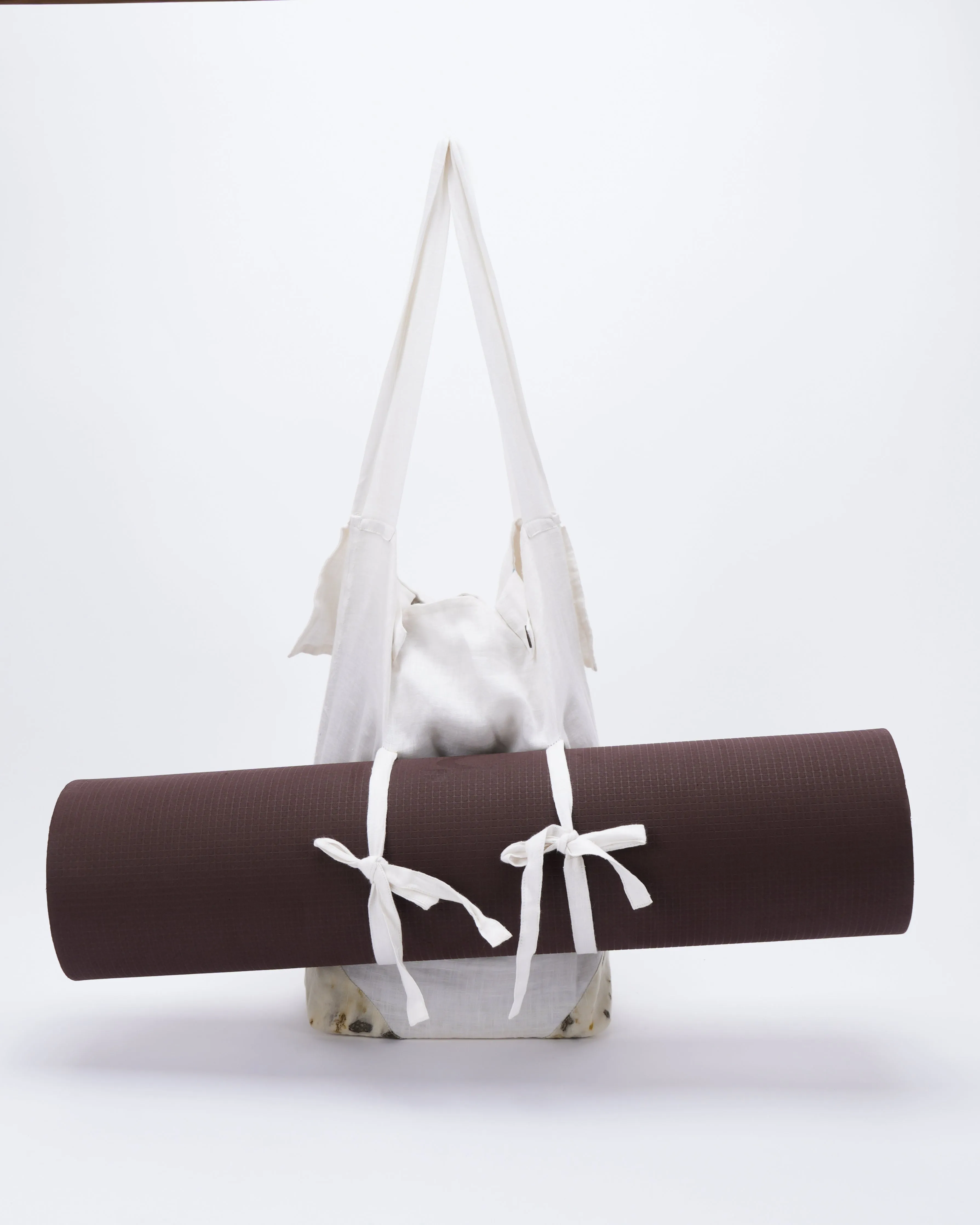 Ecokari White linen yoga bag