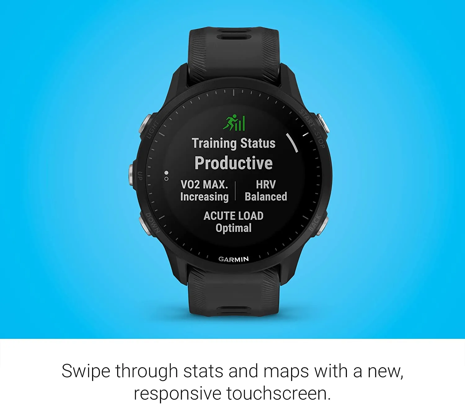 Garmin Forerunner 955 GPS Running Smartwatch for Triathletes, Black