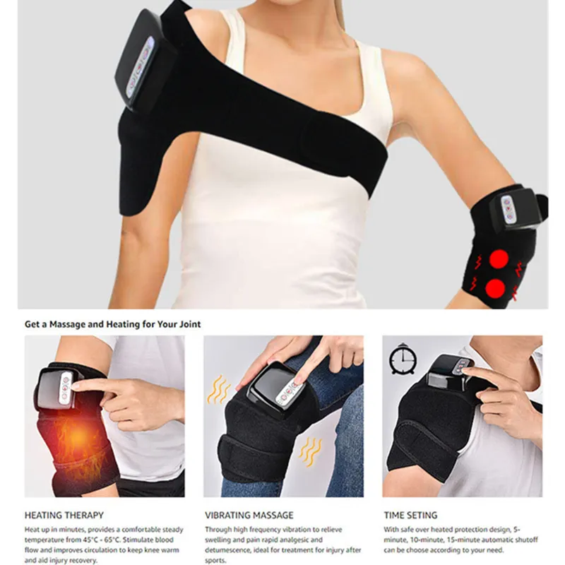 Heating Therapy Vibrating Massager for Joint Knee Shoulder