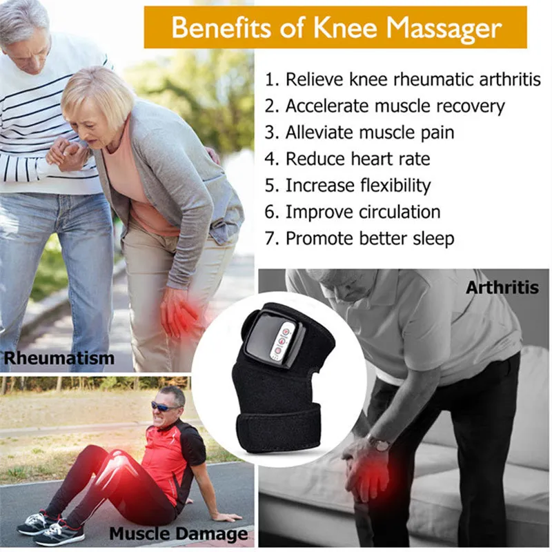 Heating Therapy Vibrating Massager for Joint Knee Shoulder