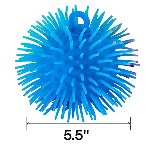 Kicko Puffer Balls 6 Pack 55 Inch Squishy Balls Kids Sensory Game Stress Relief
