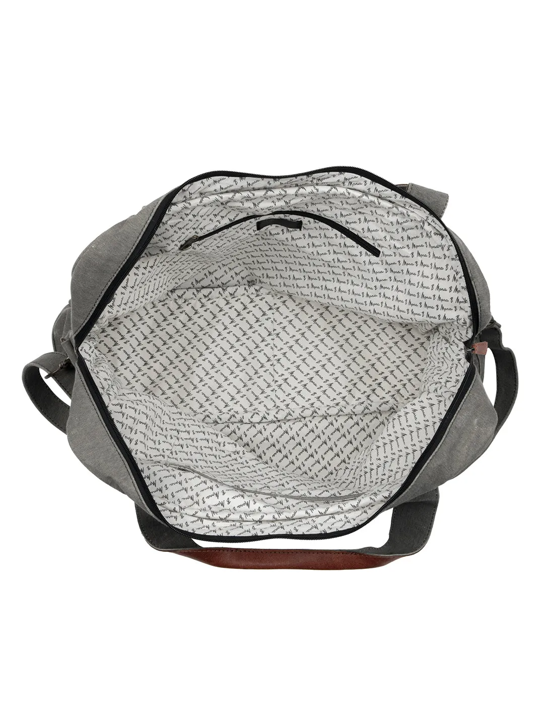Mona B Upcycled Canvas Duffel Gym Travel and Sports Bag With Stylish Design for Men and Women: Dream