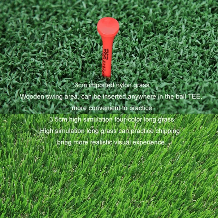 PGM DJD010 30x60cm 3 In 1 Golf Striking Mat Hitting Resistant Practice Pad Indoor Mini Swing Chipping Hitting Mat
