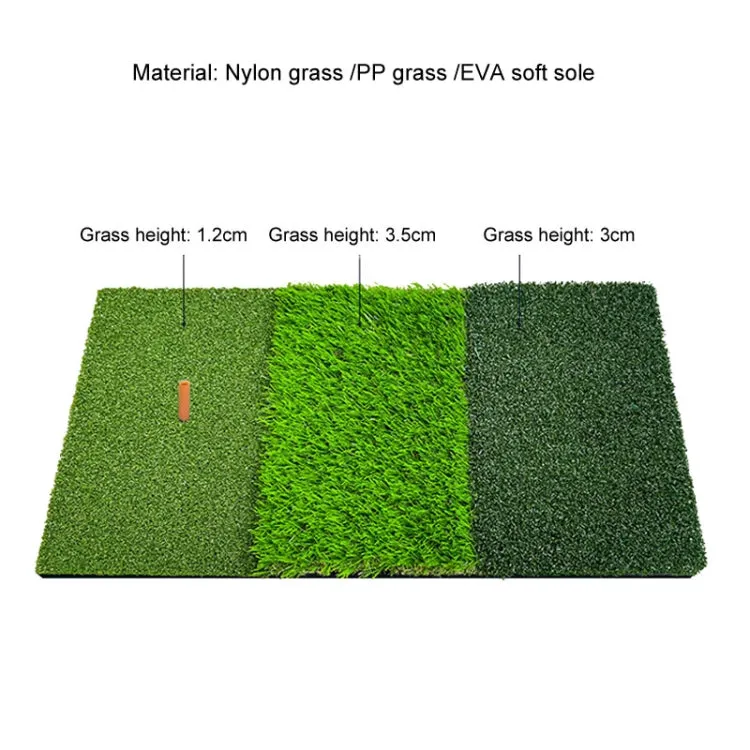 PGM DJD010 30x60cm 3 In 1 Golf Striking Mat Hitting Resistant Practice Pad Indoor Mini Swing Chipping Hitting Mat