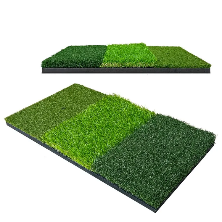PGM DJD010 30x60cm 3 In 1 Golf Striking Mat Hitting Resistant Practice Pad Indoor Mini Swing Chipping Hitting Mat