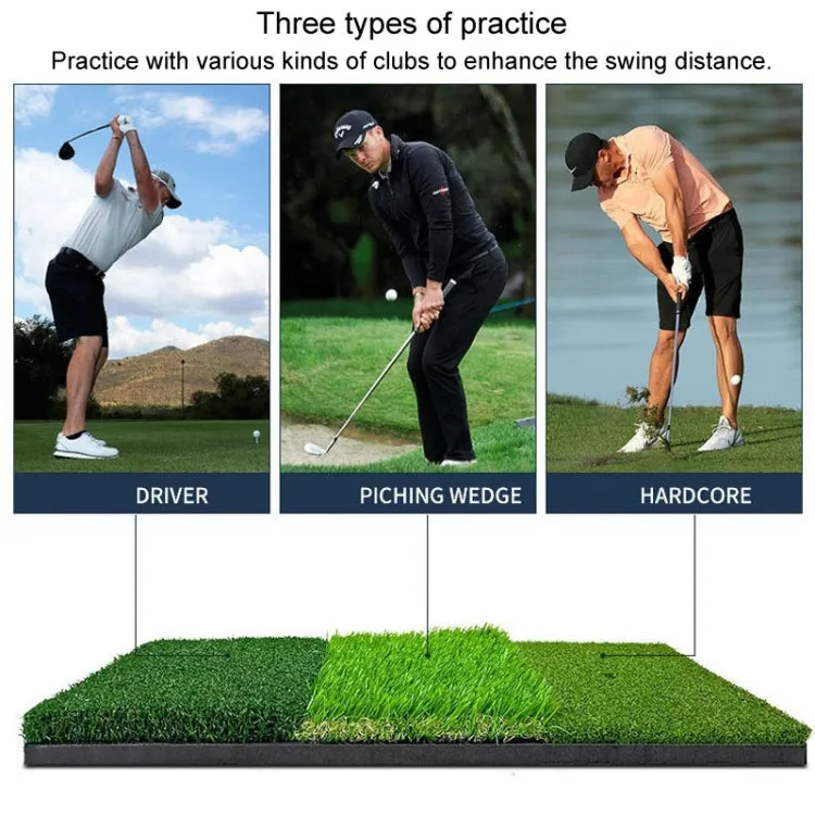 PGM DJD010 30x60cm 3 In 1 Golf Striking Mat Hitting Resistant Practice Pad Indoor Mini Swing Chipping Hitting Mat