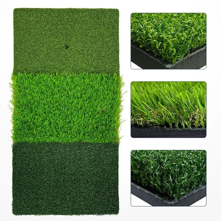 PGM DJD010 30x60cm 3 In 1 Golf Striking Mat Hitting Resistant Practice Pad Indoor Mini Swing Chipping Hitting Mat