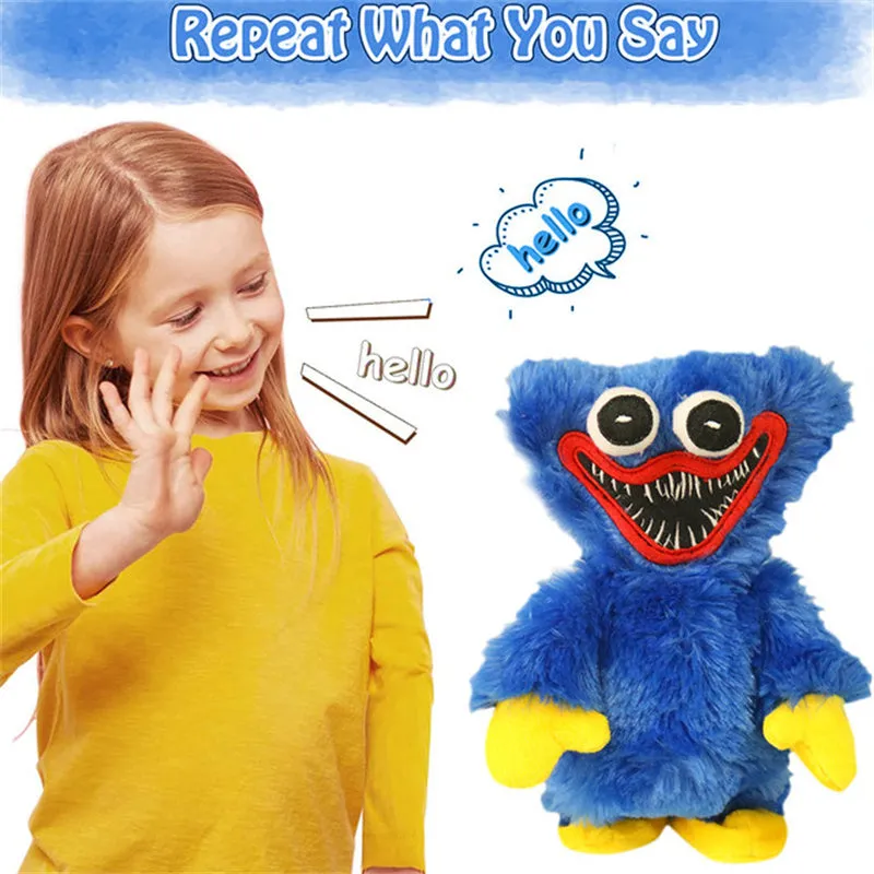 Poppy Playtime Plush Toy Huggy Wuggy Toys 18cm Singing Walking Stuffed Doll
