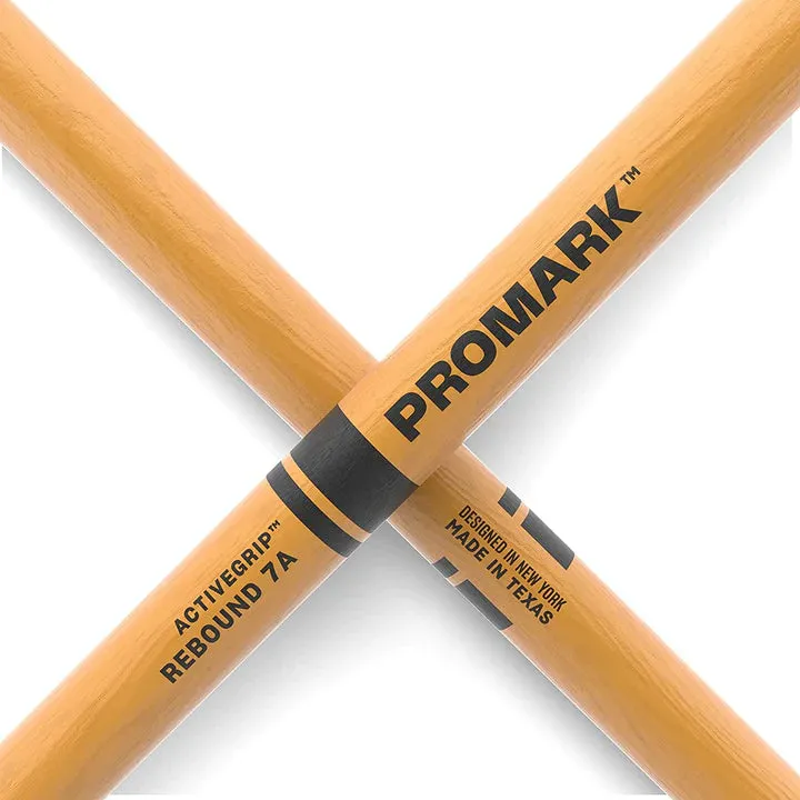 Pro-Mark R7AAGC Rebound 7A Activegrip Clear DrumSticks w/Acorn Tips