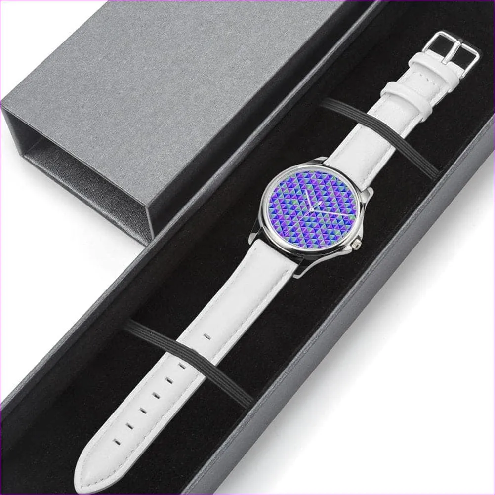 Royal Pyramid Genuine Leather Watch