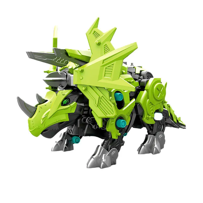 Simulation Dinosaur Tyrannosaurus Rex Triceratops Electric Assembly Toy