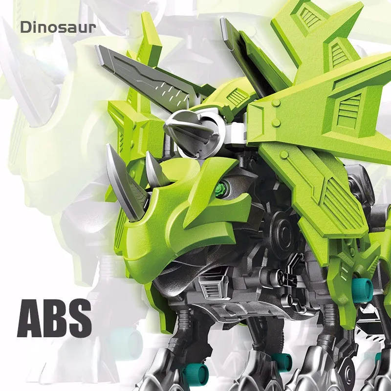 Simulation Dinosaur Tyrannosaurus Rex Triceratops Electric Assembly Toy