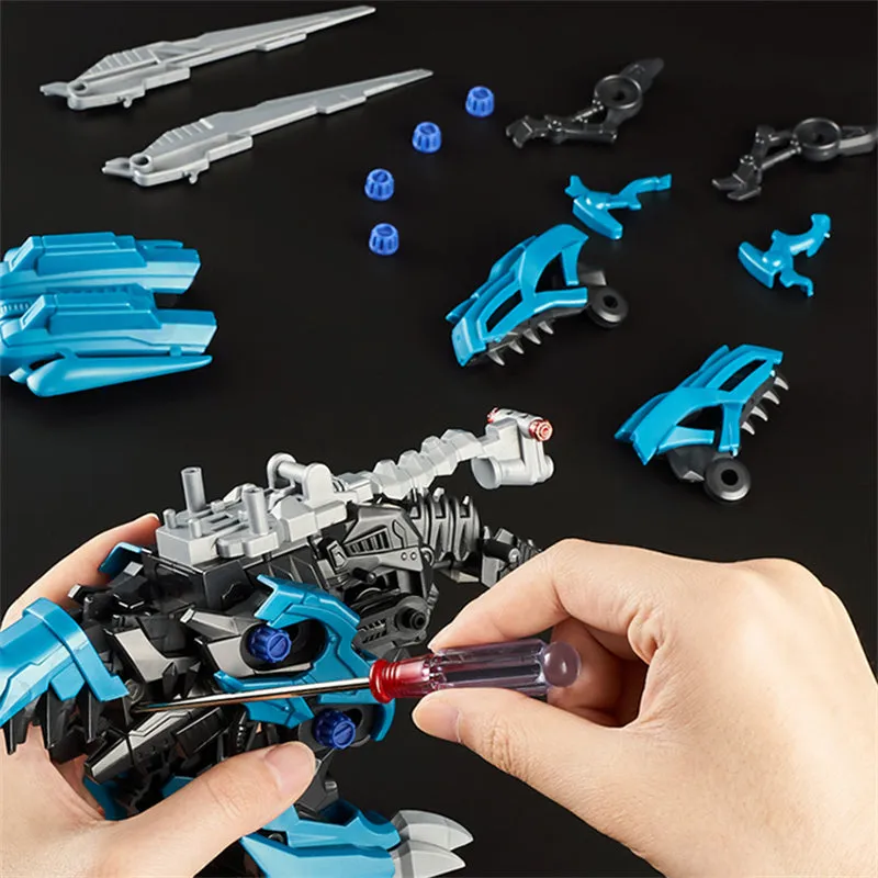 Simulation Dinosaur Tyrannosaurus Rex Triceratops Electric Assembly Toy