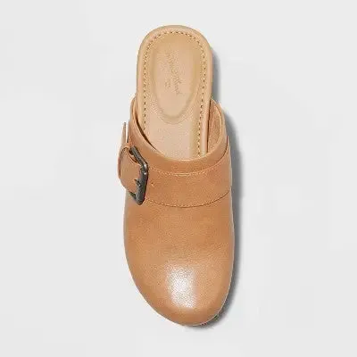 Universal Thread Women's Platform Chunky Block Low Heel Slip On Mule Memory Foam