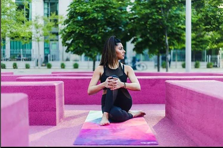 Yoga Floor Mat Gym 70  X24 Mat Extra Thick Exercise Fitness Non Slip Flooring Fitness Yoga Mat Pad Workout Pilates W Strap 72 Fitness Yoga Workout GEO